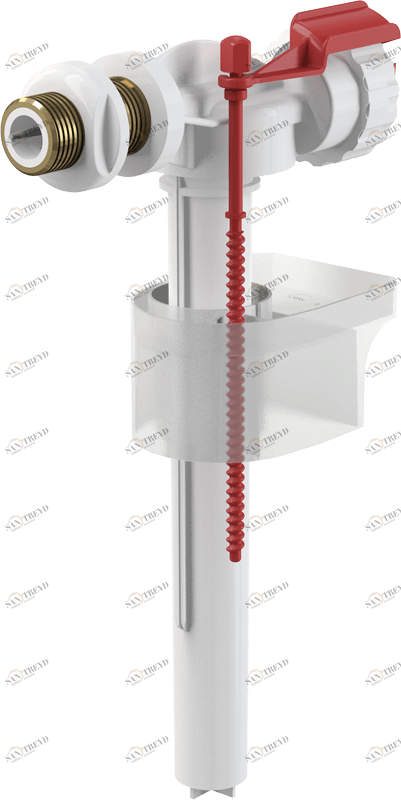Впускной механизм с боковой подводкой и металлической резьбой для керамических бачков ALCAPLAST A1612