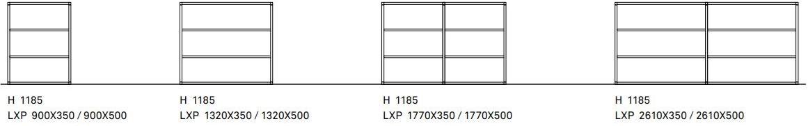 ONDARRETA Книжный шкаф открытый двусторонний с ящиками Dry sun-id-1459371 - Вид №16