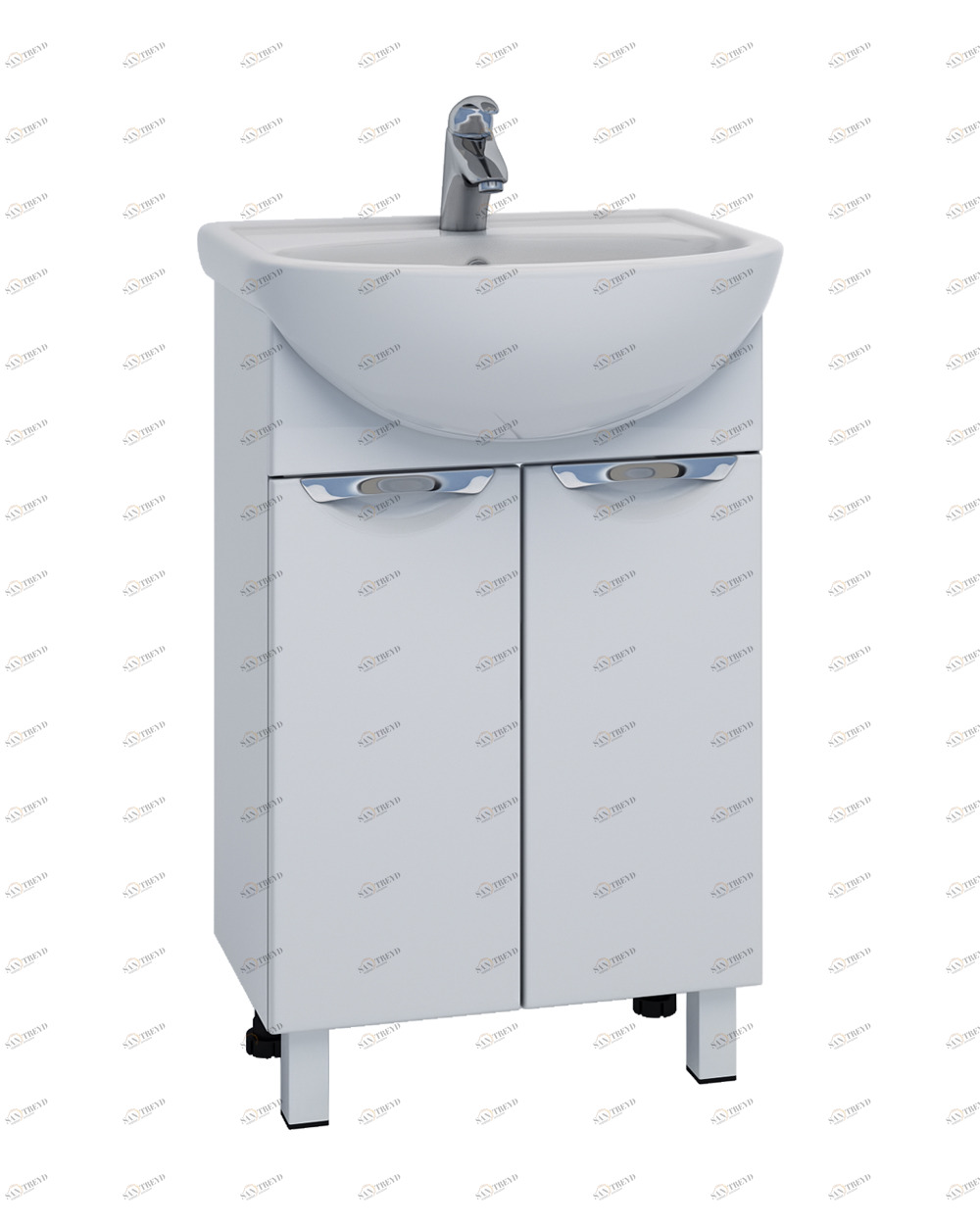 Тумба с раковиной Callao 600-1 (Балтика)610⨉450⨉840 мм белый Santreyd sun-id-664546