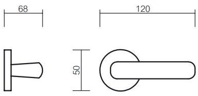 Pasini Ручка из латуни на розетке  1021  - Вид №5