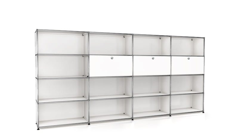 Секционный книжный шкаф из металла USM USM Haller System ARCH-00108209 - Вид №4