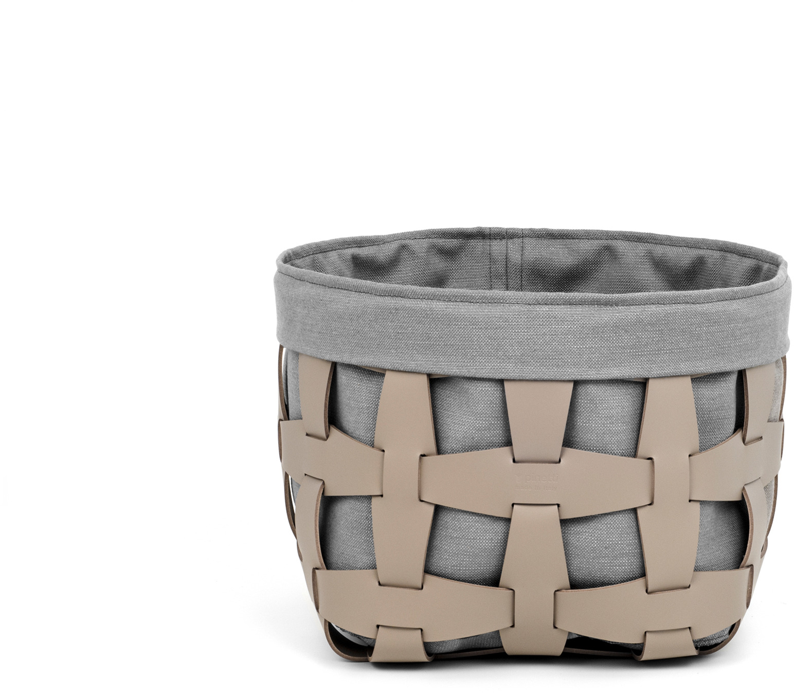 Крючок Маленькая Корзинка - 35X35XH26,5 см / регенерированная кожа_серо-коричневый