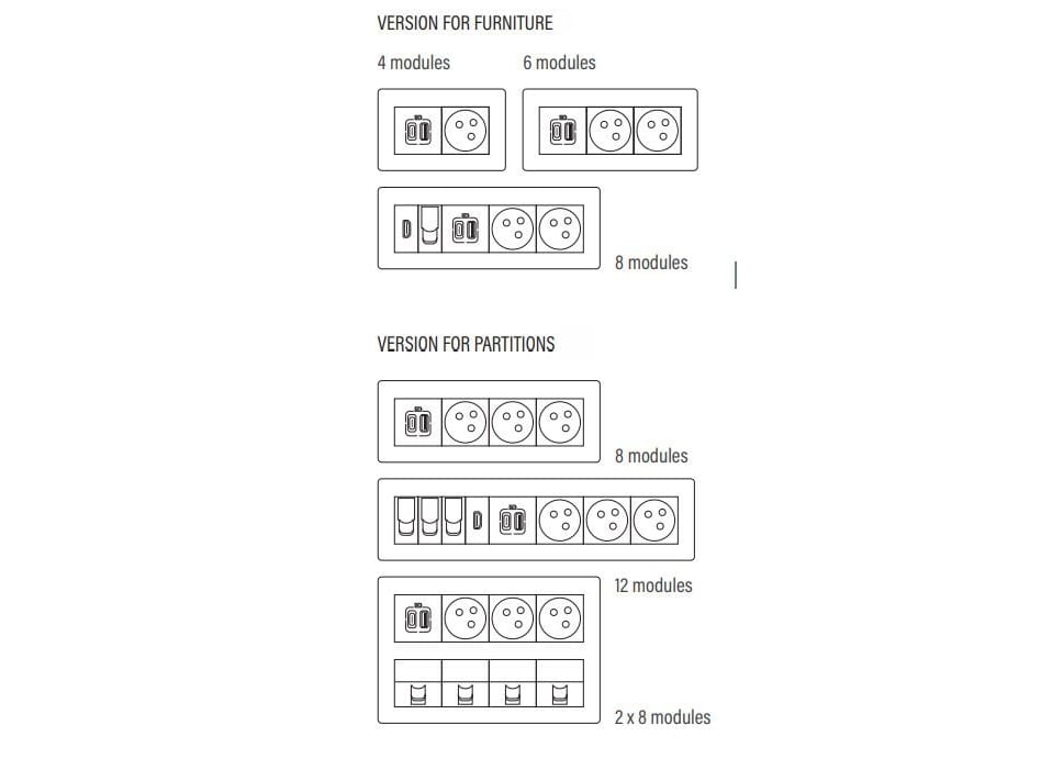 Множественная электрическая розетка legrand Incara ARCH-00048796 - Вид №13