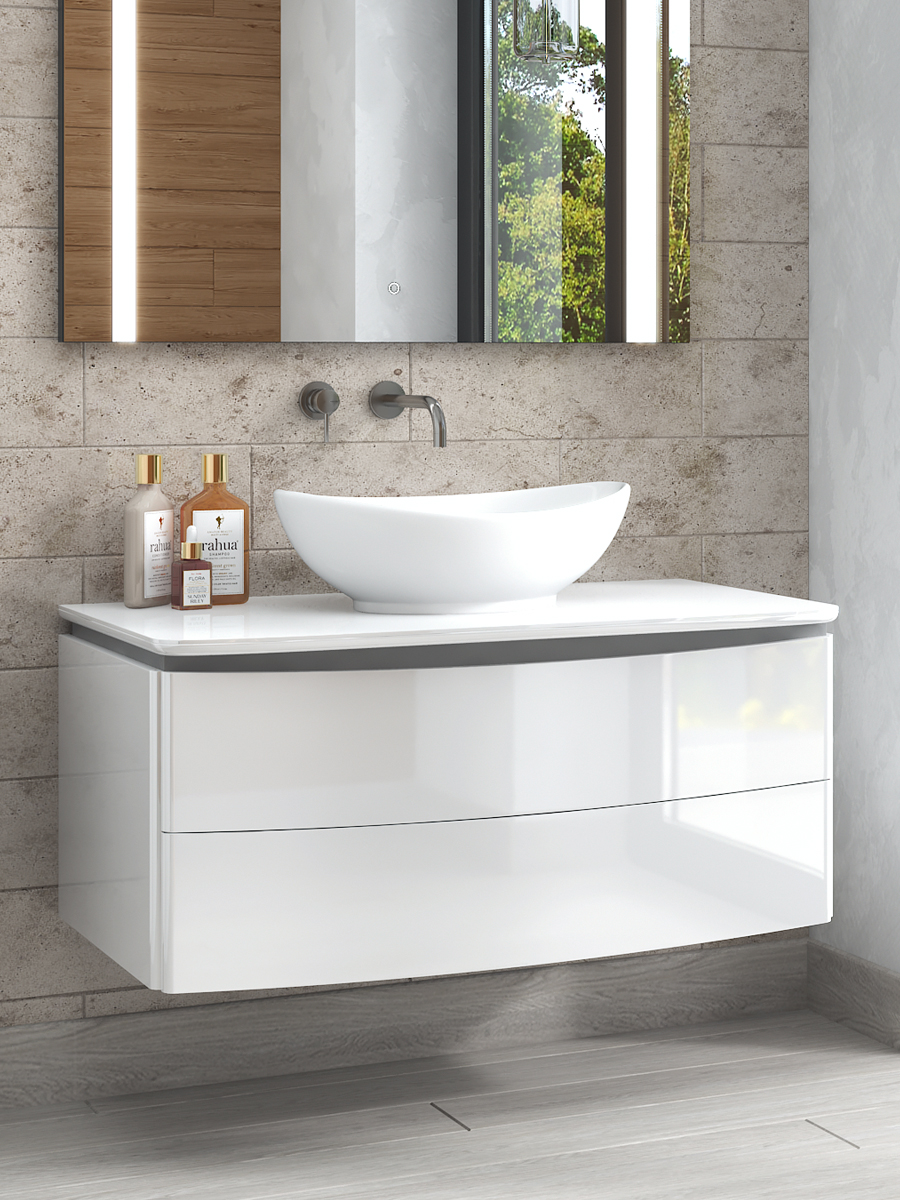 Тумба совр Cosmo 1001000⨉520⨉440 мм белый Santreyd sun-id-664544 - Вид №3