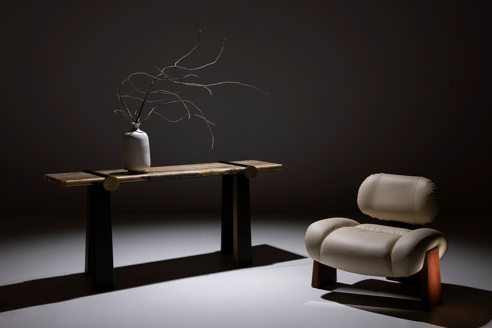 Кожаное кресло без подлокотников Greenapple SENSE ARCH-00013602 - Вид №5