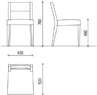 COLLI CASA Деревянный стул Rapallo sun-id-1362991 - Вид №6