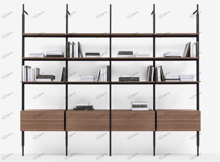 B&B Italia Книжный шкаф открытый с креплением от пола к потолку sun-id-1379837