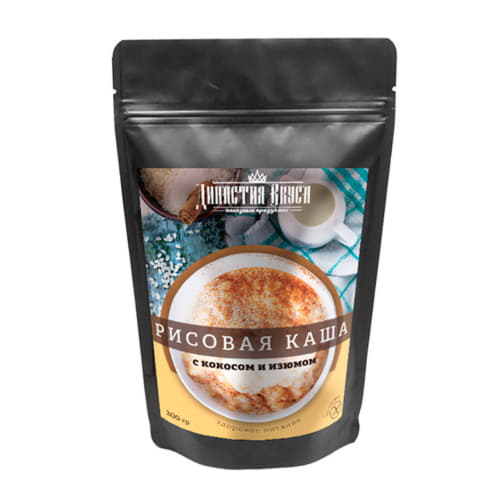 Каша рисовая с кокосом и изюмом Династия Вкуса 200 г Santreyd 13292 - Вид №1