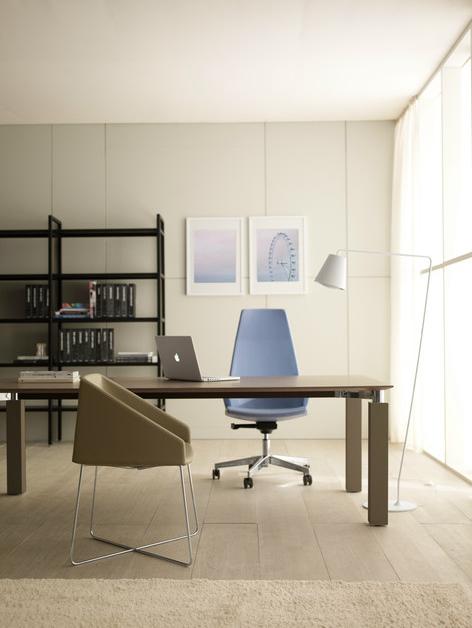 Quinti Sedute Поворотное кожаное кресло для руководителей с 5 спицами Hyway sun-id-1515349 - Вид №2