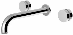 Rubinetteria Giulini Смеситель для умывальника настенный на 3 отверстия Deluxe - myring Fmr0123dl