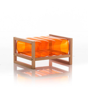 MOJOW EKO WOOD пуф Оранжевый PYKCBEKO05OC