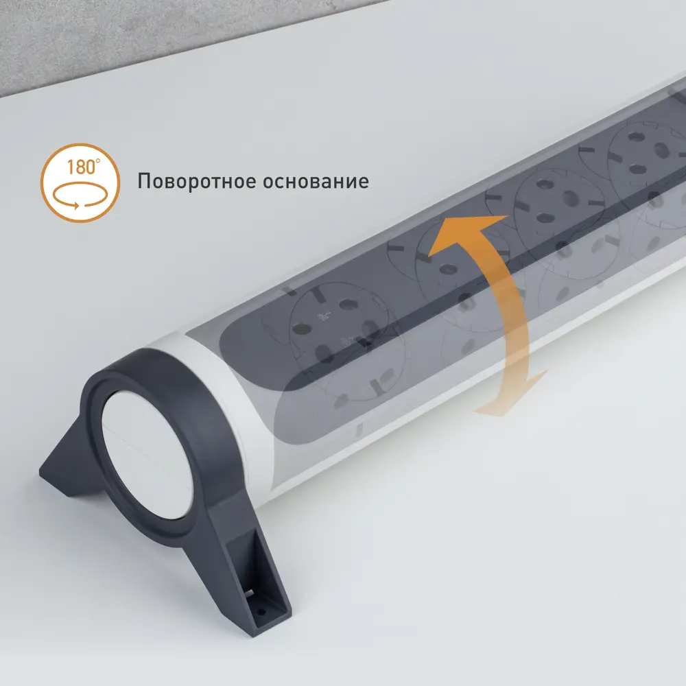 Колодка для удлинителя Legrand Комфорт 5 розеток с заземлением 3680 Вт цвет белый/черный 84024710 STLM-2034653  - Вид №9
