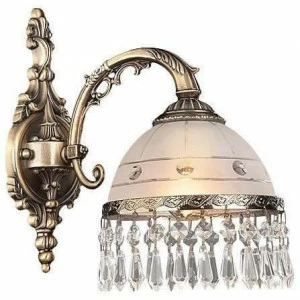 Бра настенное белое с золотым Eurosvet "Античная бронза" 22823/1 EUROSVET 22823 00-3927785 Белый;золото