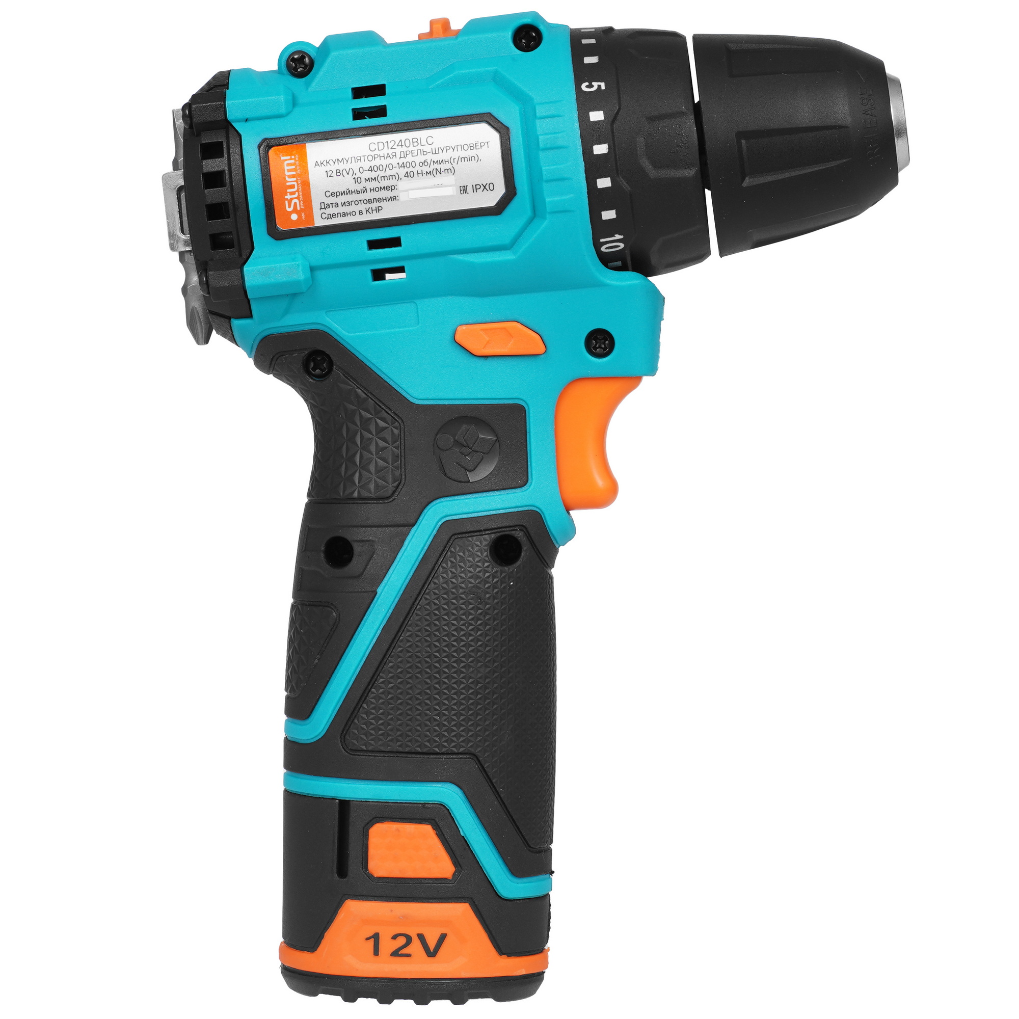 Дрель-шуруповерт Sturm! CD1240BLC 1BatterySystem 12V 5451832 STDN-0074653 - Вид №2