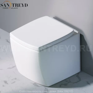 S501.101 Приставной унитаз напольный Белый A. e T. Italia SQUARE Италия