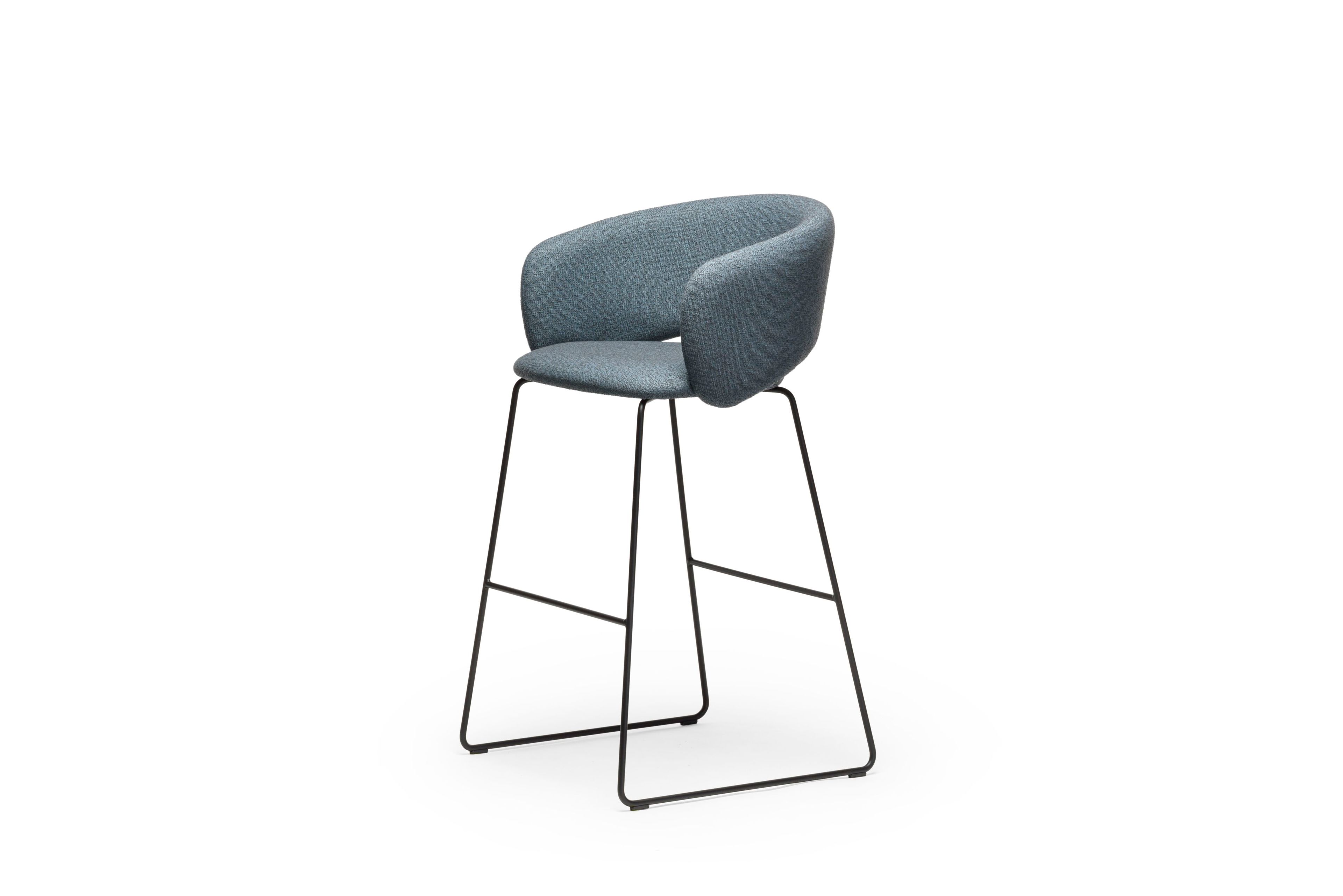 Высокий табурет из ткани со спинкой CHAIRS & MORE Bel ARCH-00153386 - Вид №15