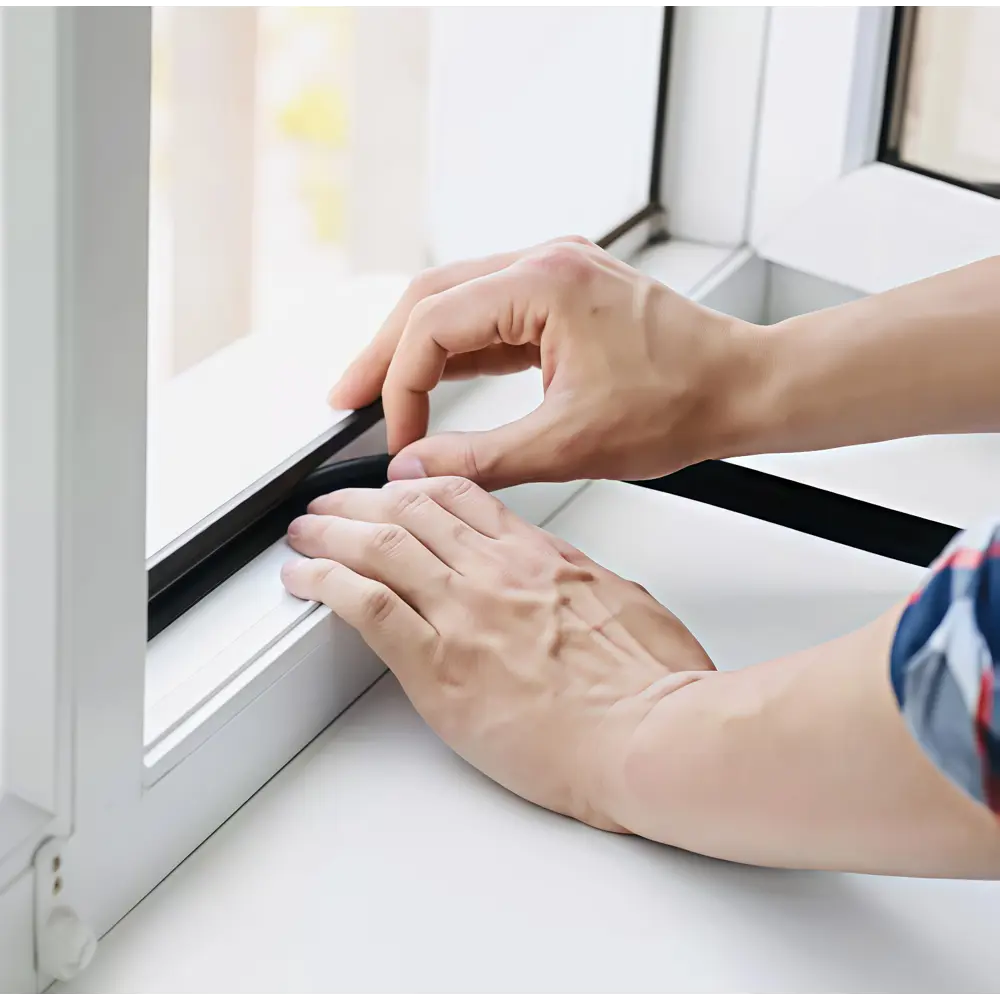 Уплотнитель EPDM для окон и дверей самоклеящийся MONLID E-профиль 6 м цвет белый STLM-2025893 - Вид №5