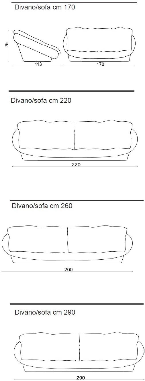 Giovannetti Диван из ткани sun-id-1363578 - Вид №3