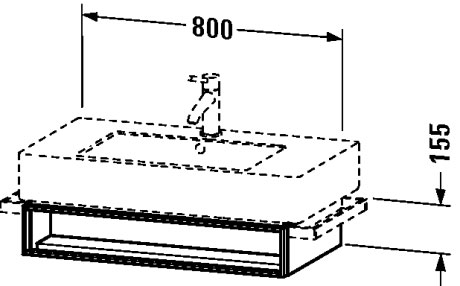 VE601301414 Vero Тумбочка подвесная Терра, декор Duravit - Вид №2