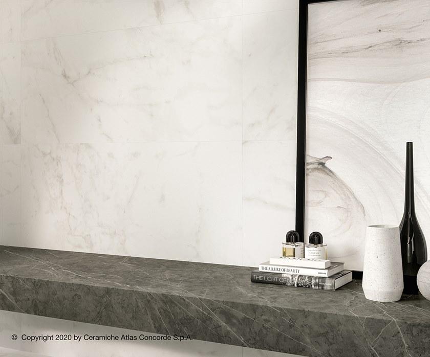Atlas Concorde Белая плитка для стен с эффектом мрамора Marvel shine sun-id-1375735 - Вид №35