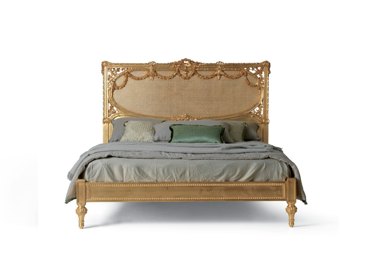 Резная кровать с Венской соломой ANGELO CAPPELLINI New Classic Interiors ARCH-00144215