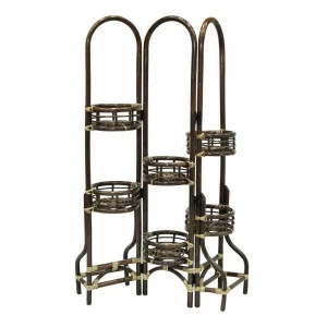 Подставка под цветы коричневая "Дом" ЭКО ДИЗАЙН CLASSIC RATTAN 129575 Бежевый;коричневый