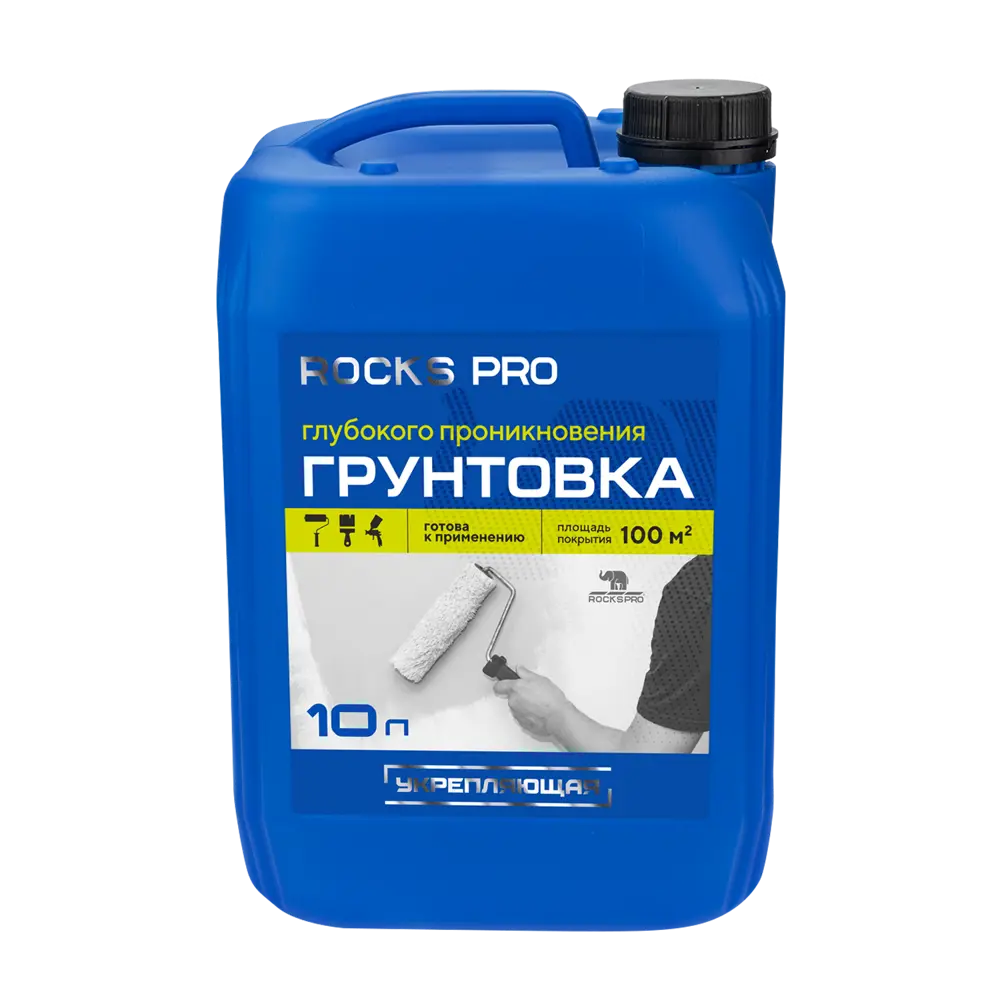 Грунтовка глубокого проникновения Rocks Pro белая 10 л Santreyd STLM-2133511