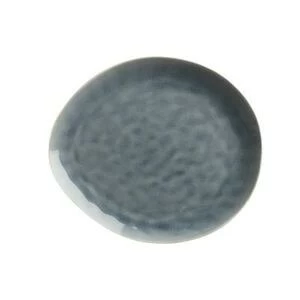 Тарелка овальная Artisan, 33х29 см, голубая