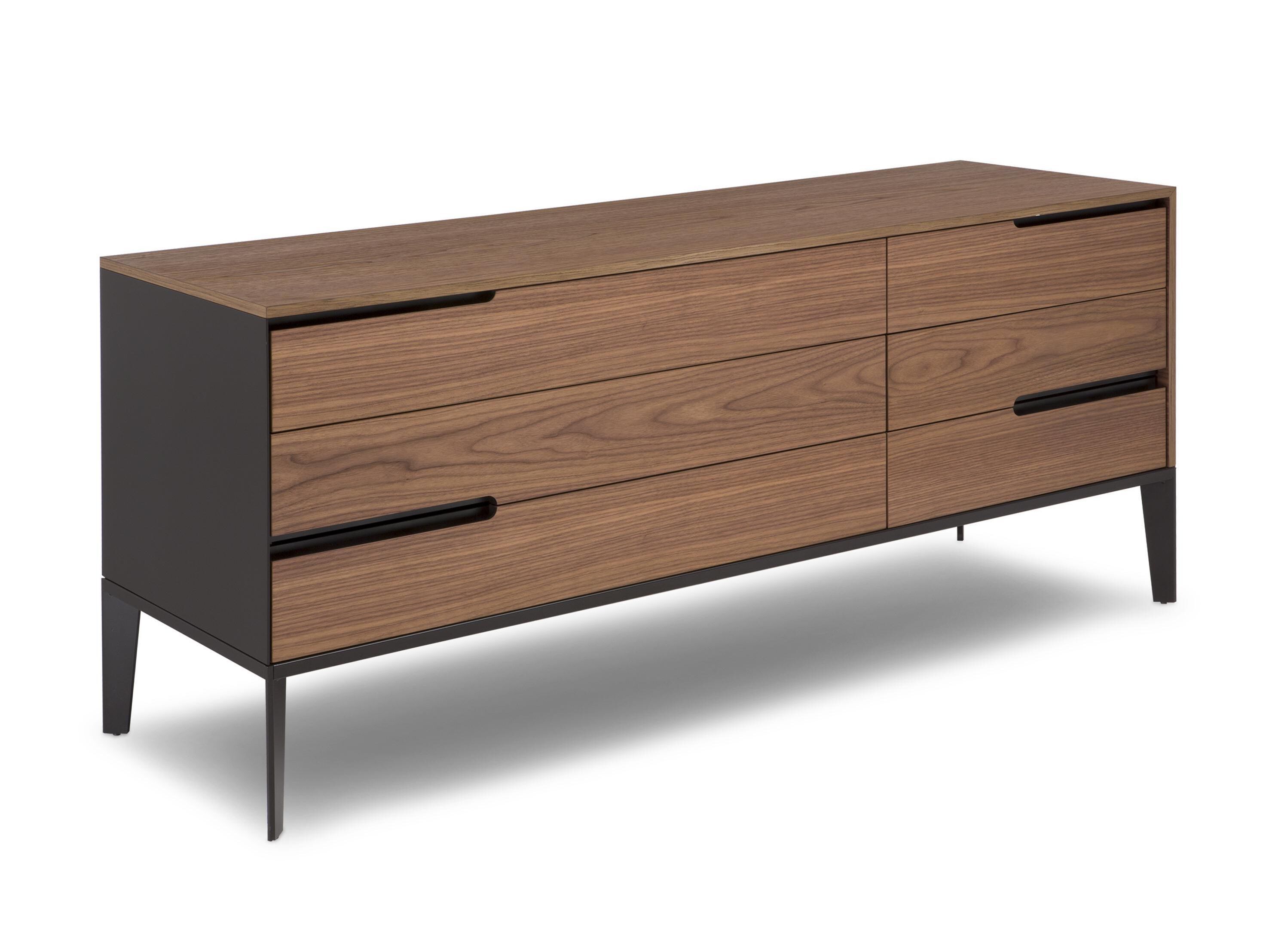 Комод из орехового дерева со встроенными ручками Natuzzi Italia Mondrian ARCH-00080443 - Вид №1