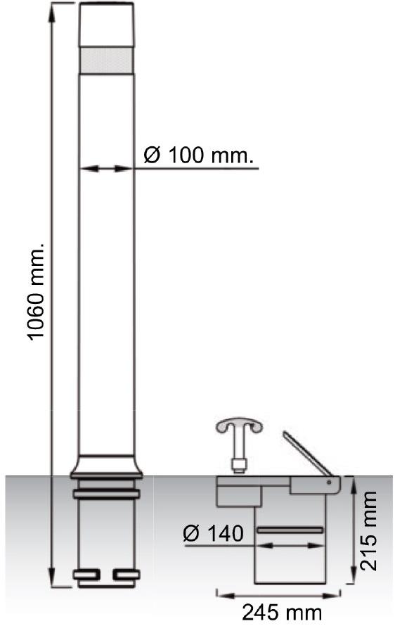 Lazzari Съемный гибкий столб  Sg628estr  - Вид №4