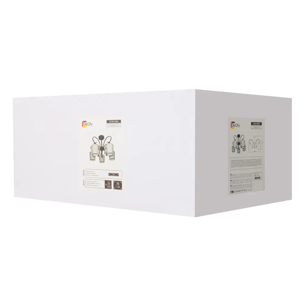 Люстра Блеск-2 5xE27x40 Вт, металл/стекло, цвет чёрный/белый MW-Light STLM-2135964 - Вид №7