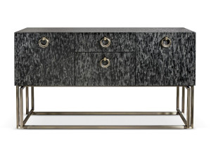 Деревянный шкаф с ящиками