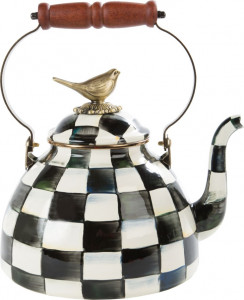 10614144 Mackenzie-Childs Чайник с птичкой 3л Сталь