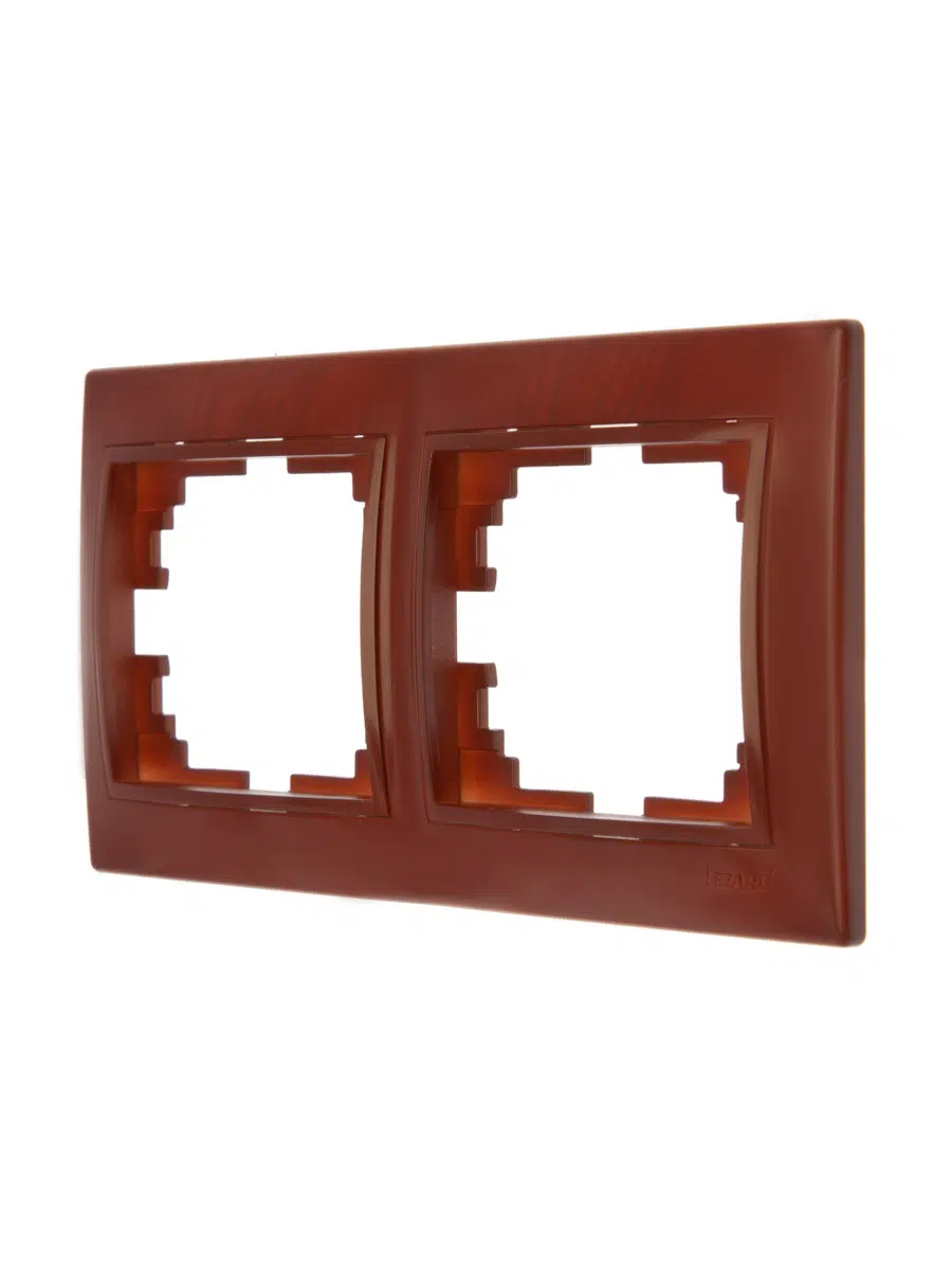 MIRA Рамка 2-ая горизонтальная вишня LEZARD 701-0600-147 - Вид №1