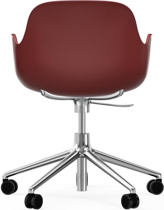 606145 Кресло Swivel 5W Gaslift Alu Red Normann Copenhagen Form - Вид №3
