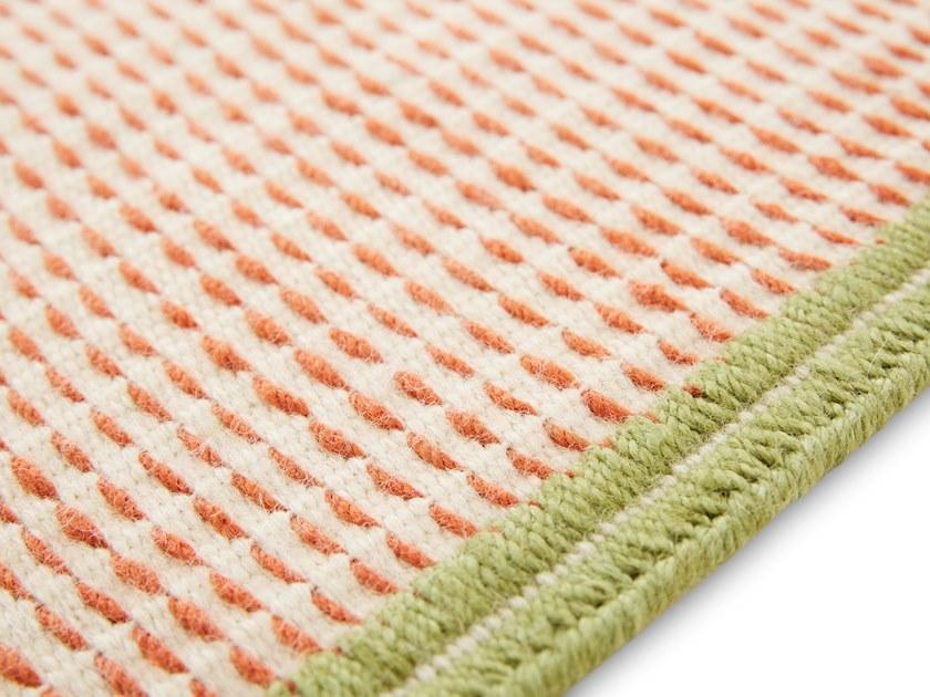 GAN Прямоугольный коврик ручной работы из шерсти в полоску Backstitch sun-id-1410802 - Вид №5