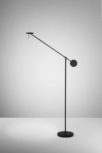 Стальная регулируемая светодиодная напольная лампа