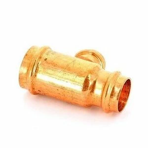 Тройник пресс 35x22x28 медный IBP