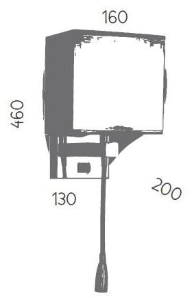 Aromas del Campo Металлическая светодиодная лампа для чтения  A1106  - Вид №3