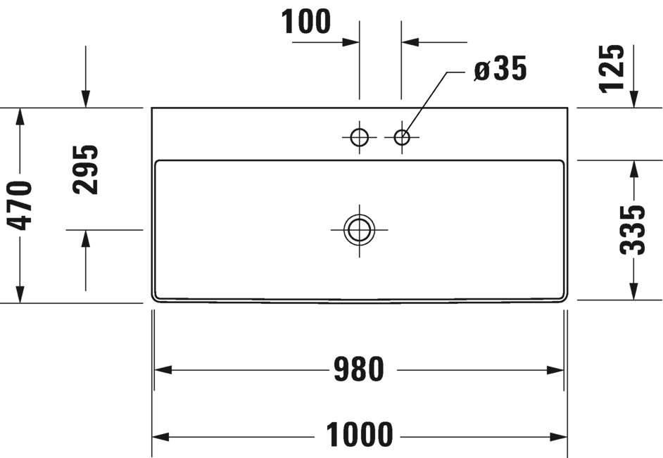 2353100071 Подвесная раковина настенная овальная Duravit DuraSquare - Вид №2