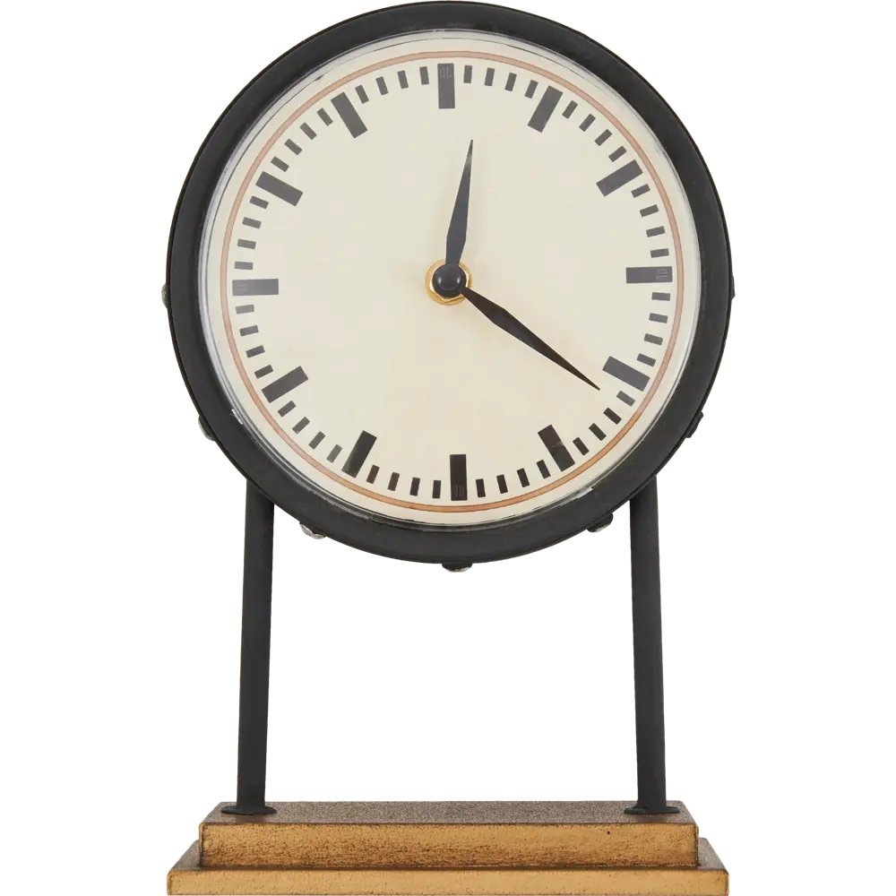 Часы настольные Dream River круглые пластик цвет черно-коричневый ø17 см STLM-2080340