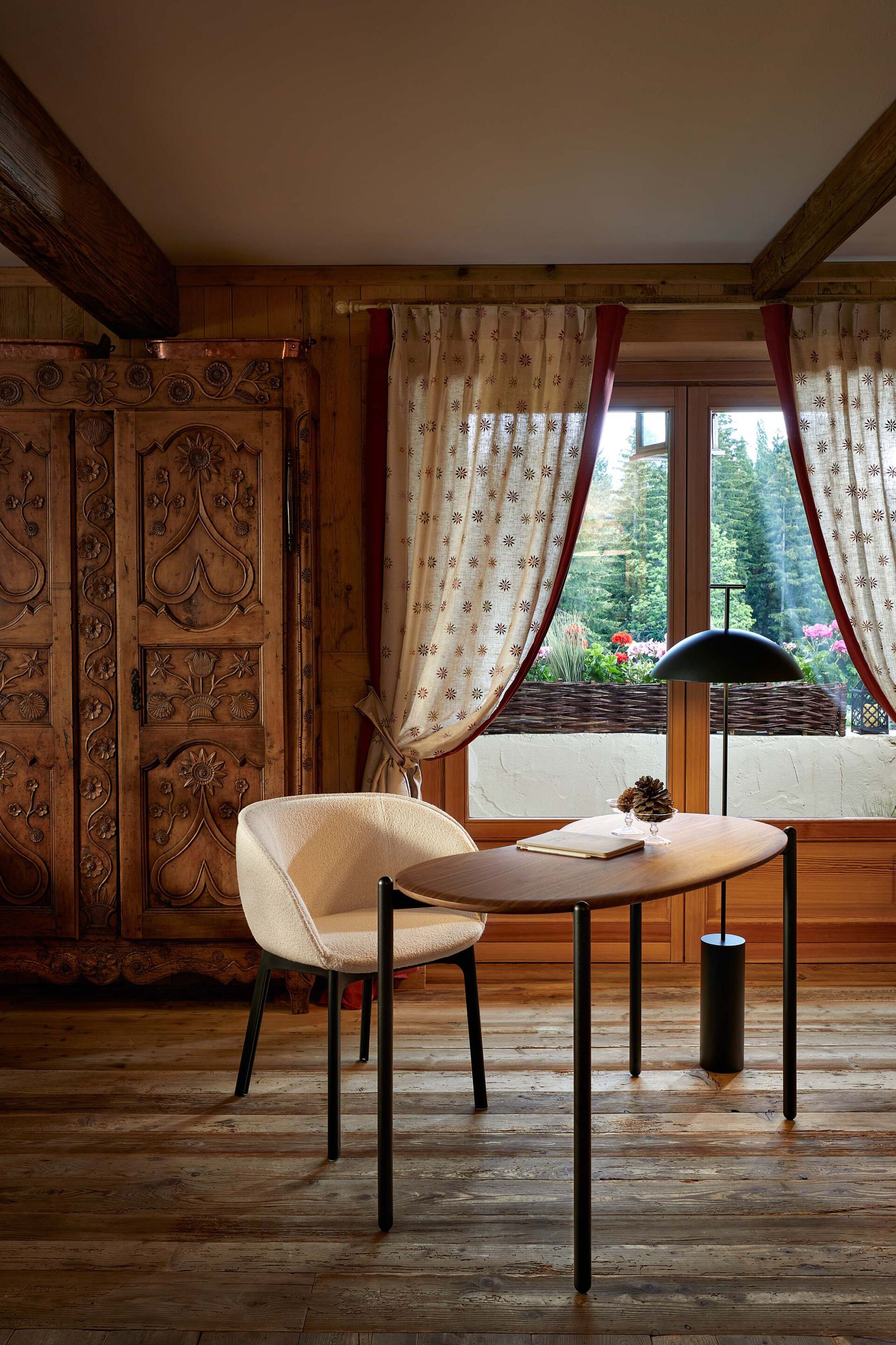 Стальной и деревянный письменный стол Kartell LUNAT ARCH-00058580 - Вид №5