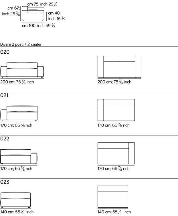 AMURA 2-х местный модульный диван Davis Am004.011+213 - Вид №5