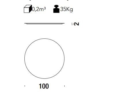 Круглое зеркало из стекла с шелкографией MOROSO My Moon My Mirror ARCH-00048709 - Вид №2