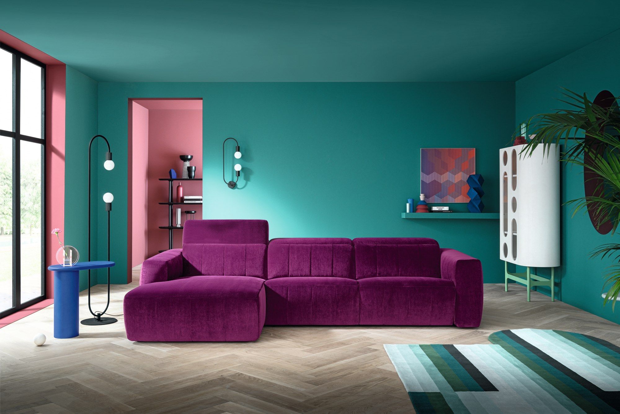 3-местный тканевый диван с полуостровом Felis Softliving ARCH-00144481 - Вид №1