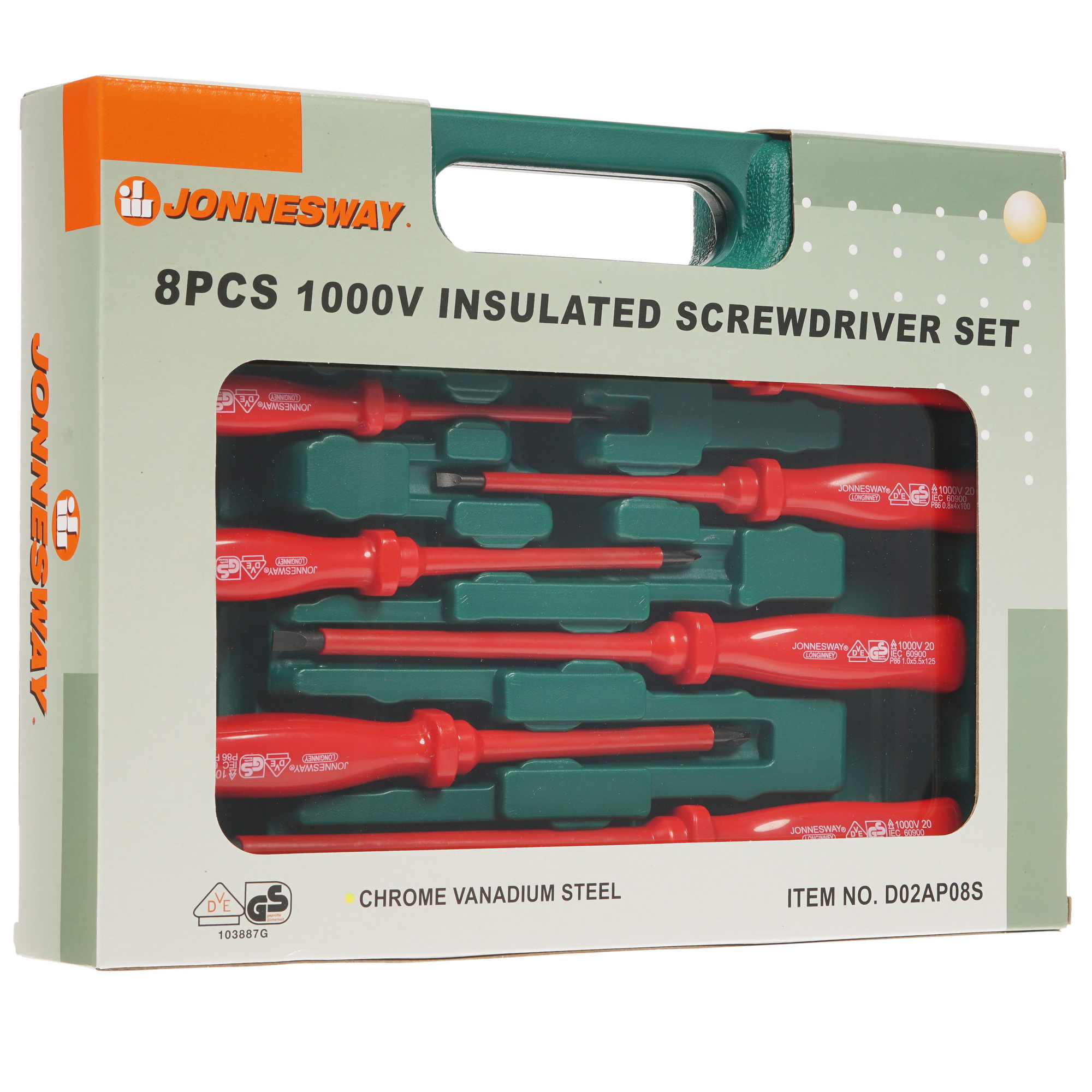 Набор отверток Jonnesway D02AP08S 8185422 STDN-0087573 - Вид №4