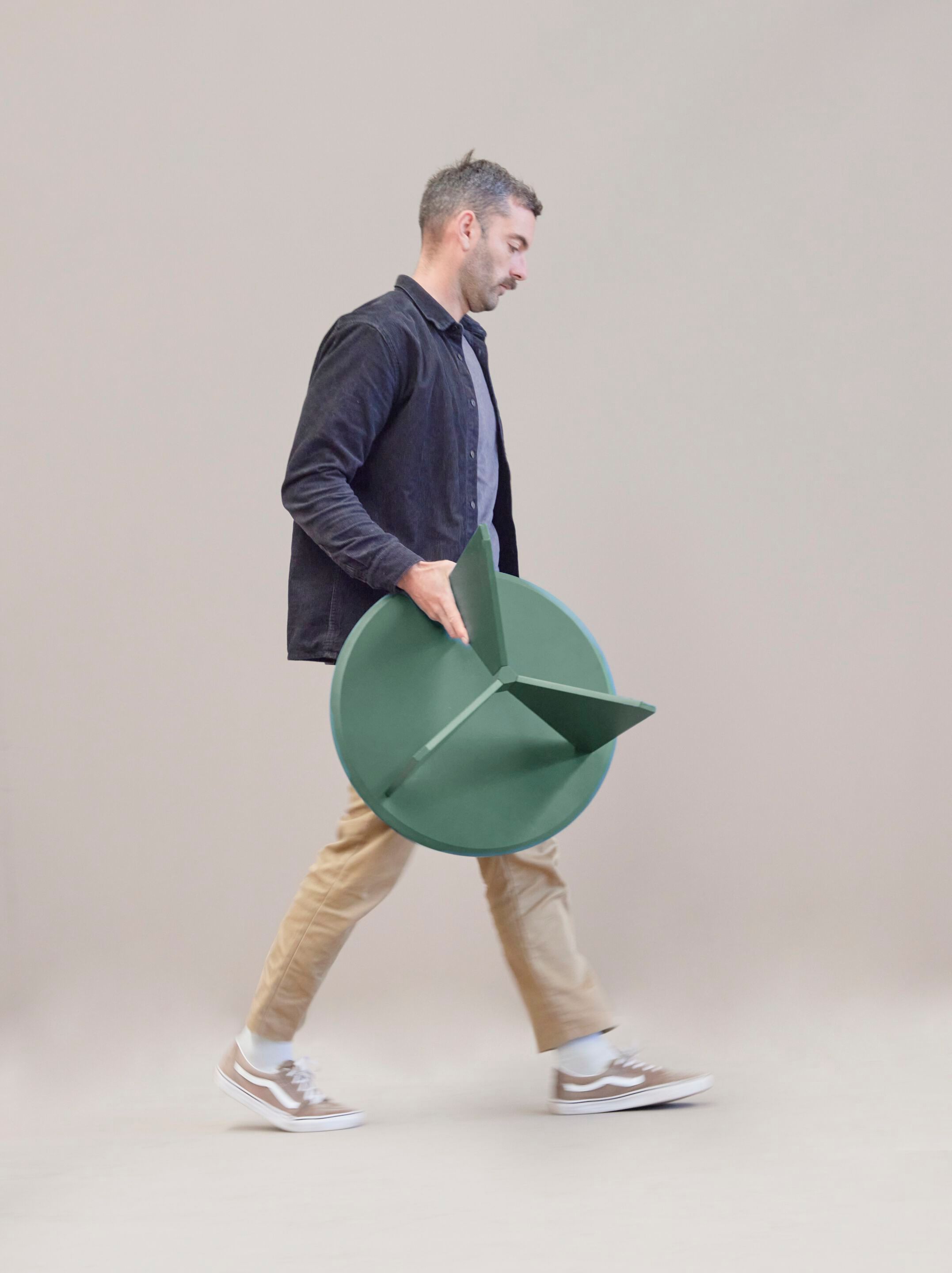 Круглый журнальный столик из шпона TREKU HIRU ARCH-00052156 - Вид №2