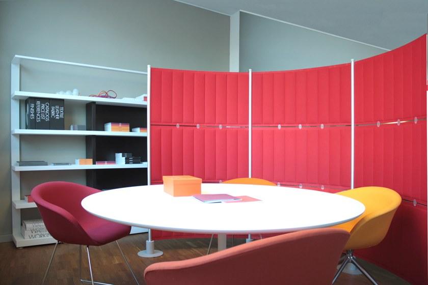 Slalom Отдельно стоящая офисная перегородка из trevira® cs Ecorange sun-id-1442797 - Вид №3