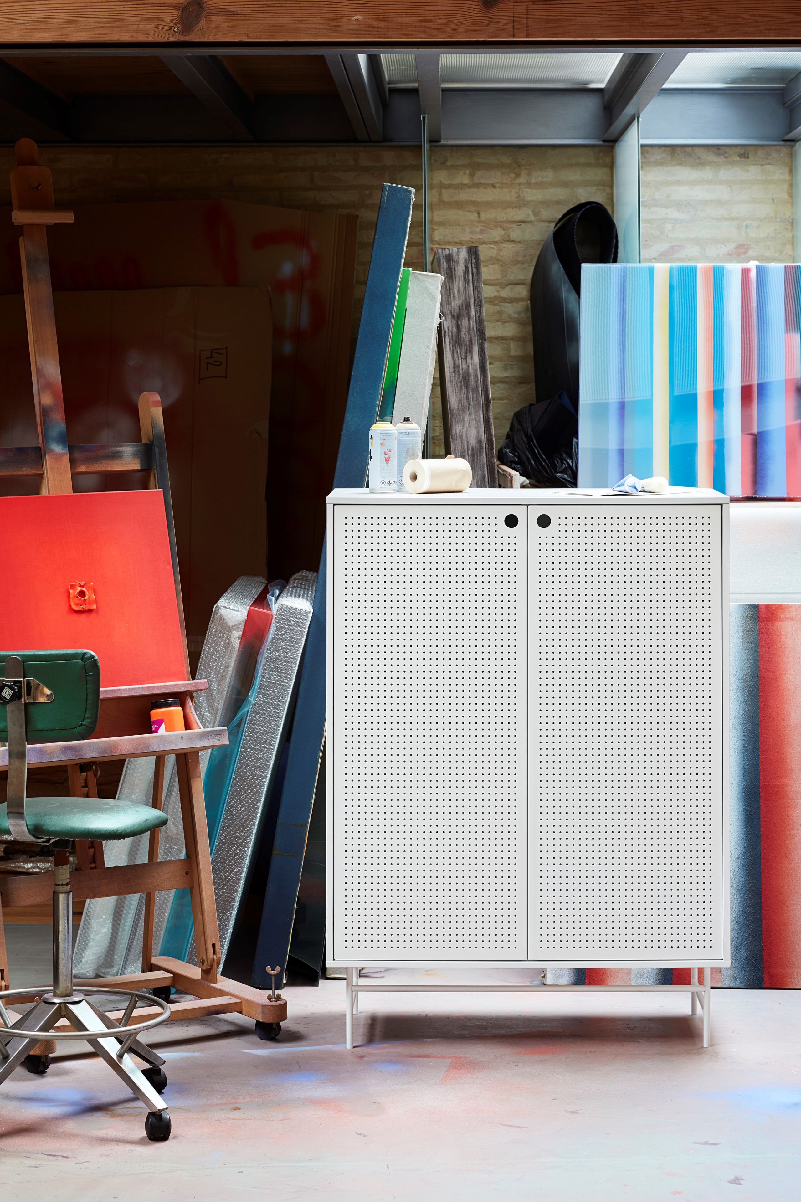 Шкаф из МДФ с распашными дверцами и ящиками TEULAT точка ARCH-00017288 - Вид №2