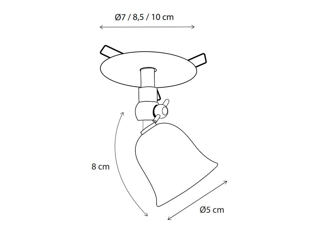 Регулируемый потолочный латунный светодиодный прожектор Authentage Lighting Fleure ARCH-00059125 - Вид №2